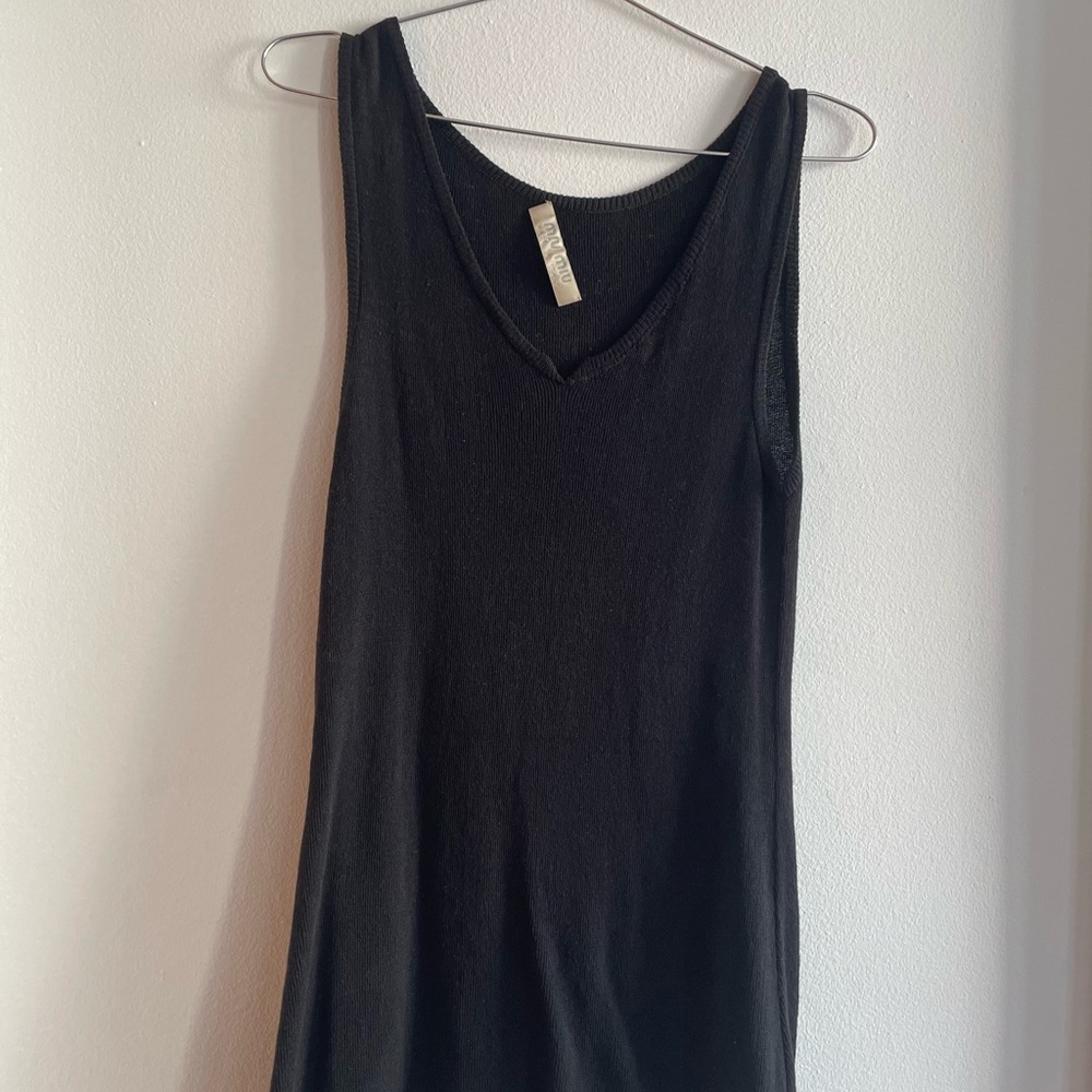 Miu Miu Black Long Tank